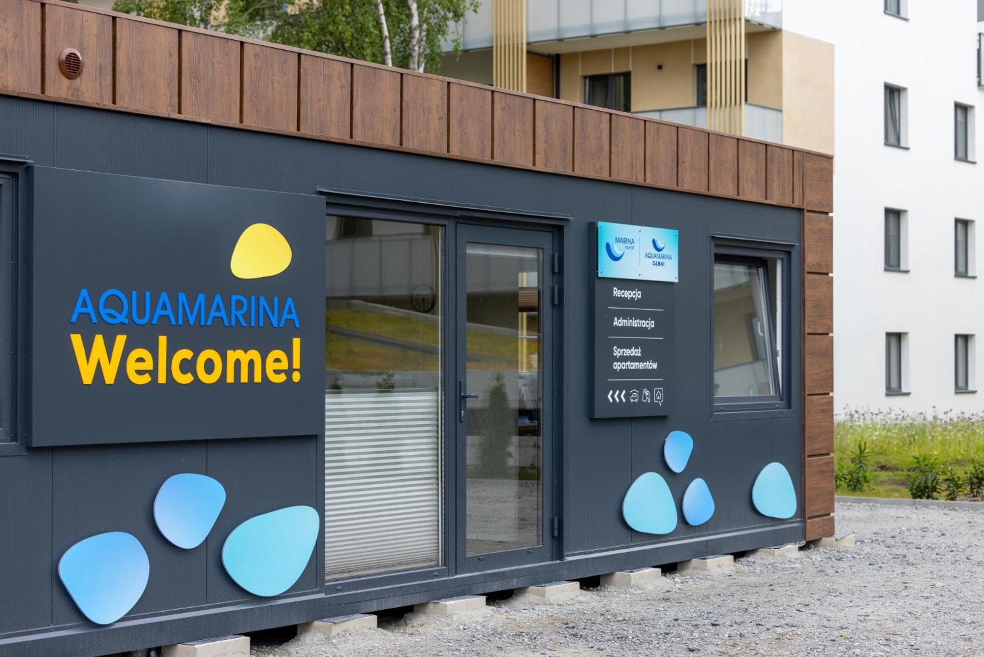 Aquamarina Dabki Marina Invest Aparthotel Bagian luar foto